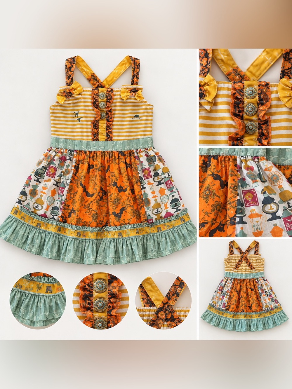 Matilda Jane Trick or Treat knot top Halloween 🎃